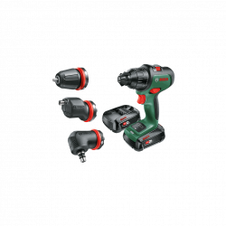 Bosch Perceuse percussion 18V 2x25 Ah Li-Ion +Set 3 mandrins 36 Nm AdvancedI Kobleo