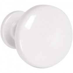 Godonnier Patère 1 tête en acier blanc Kobleo