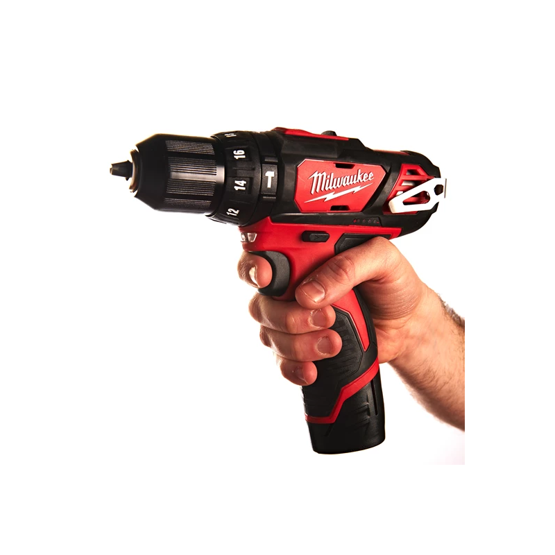 Milwaukee Perceuse percussion sans fil 12V Li-ion 2x 20 Ah 30 Nm coffret M12 BPD Kobleo Milwaukee Perceuse percussion sans fil 12V Li-ion 2x 20 Ah 30 Nm coffret M12 BPD Kobleo