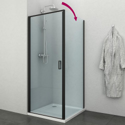 Allibert Paroi de douche fixe 89-91 x 200 cm verre 8 mm LOFT-GAME Kobleo
