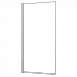 Allibert Paroi bain 1Volet 80x140cm profil chromé sans sérigraphieVerticale LOF Kobleo