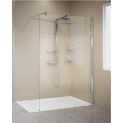 Novellini Paroi douche l'italienne 107-110xH200cm sérig ravenna profilé chrome K Kobleo