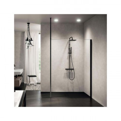 Novellini Paroi douche l'italienne 127-130xH200cm profilé chrome KUADRA H Kobleo