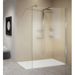 Novellini Paroi douche l'italienne 127-130xH200cm sérig ravenna profilé chrome K Kobleo