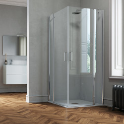 Samo Paroi douche d'angle ouverture pivotante 68-70cm droite Polaris Kobleo