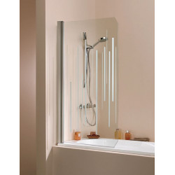 Leda Pare-baignoire volet pivotant réversible 1400x800mm sérigraphie JAZZ Kobleo