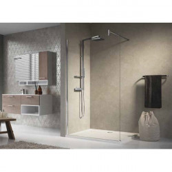 Novellini Paroi douche l'italienne 137-1385xH195cmVitrage transparent profilé si Kobleo