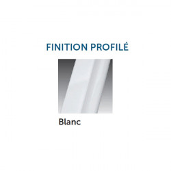 Novellini Paroi fixe latérale 78-81xH195cmVitrage transparent ép6mm profilé blan Kobleo Novellini Paroi fixe latérale 78-81xH195cmVitrage transparent ép6mm profilé blan Kobleo