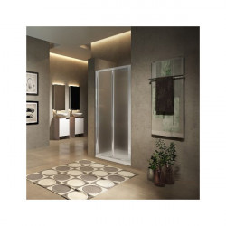 Novellini Paroi douche pliante 84-90xH195 cmVerre transparent profilé silver LUN Kobleo