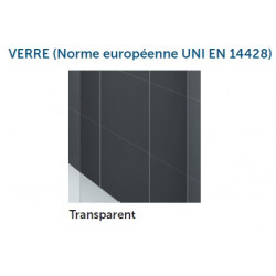 Novellini Pare-baignoire fixe 78-81xH150cmVitrage transparent profilé blanc ROSE Kobleo