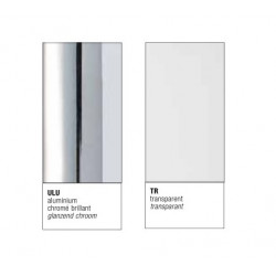 Samo Paroi douche 87-89cm profilé alu chromé brillant Open Combinaisons Kobleo