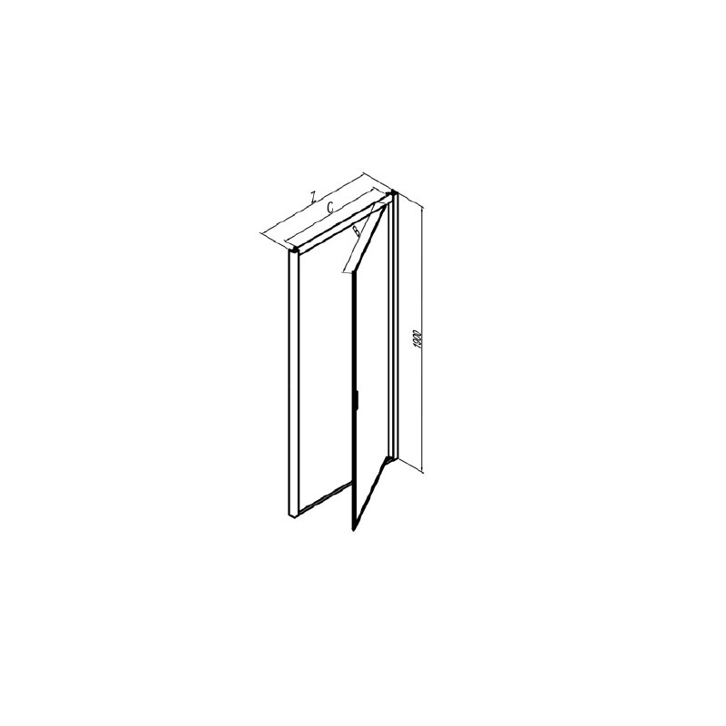 Samo Porte douche pivotante 76 80cm matVersion Droite AMERICA QUATTRO SP Kobleo Samo Porte douche pivotante 76 80cm matVersion Droite AMERICA QUATTRO SP Kobleo