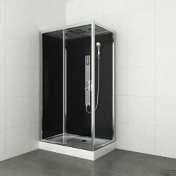 Allibert Cabine douche rectangulaire 120x80x225cm chromé GIPSY Kobleo