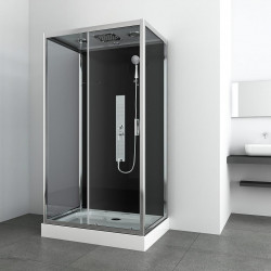 Allibert Cabine douche complète rectangulaire 120x80x225cm Gipsy Kobleo
