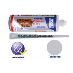 Rawl Cartouche CHIMPRO R-KF2 Résine Polyester 410 ml ton béton 12 pièces 27 Rawl Kobleo