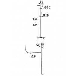 Pellet Béquille de soutien pour barre Kobleo