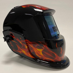 Scheppach Casque à souder automatique DIN 9 DIN 13 motif flamme AWH-500FL Kobleo
