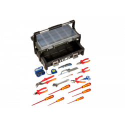 Irimo Caisse à outils plastiques avec organiseurs équipée 50 pièces 9023PT56 Irimo Kobleo