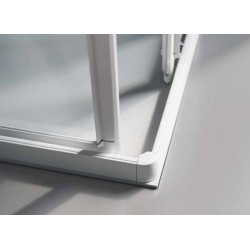 Samo Paroi douche d’angle ouverture coulissante 77-81cm America Kobleo