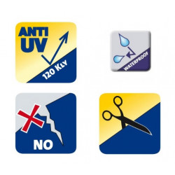 Ribiland Bâche lourde Ecoplatinium bleue 8x12 m Kobleo