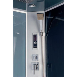 Ondée Cabine douche accès face transparent porte pivotante 90x90cm avec radi Kobleo