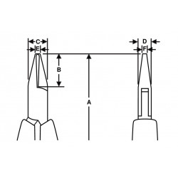 Bahco Pince coupante oblique 115 mm capacité de coupe 0.35 à 0.8 mm 2656 Bahco Kobleo