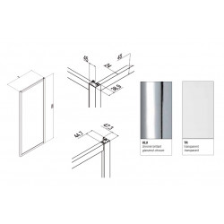 Samo Paroi douche fixe 87-90cm Ht200cm Europa Kobleo