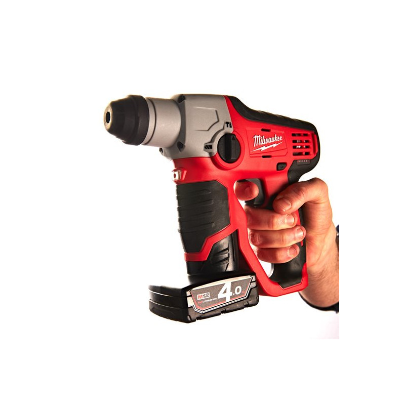 Milwaukee Perforateur SDS-Plus 12 V Li-Ion 4.0 Ah 0.9 J M12 H-402C Kobleo Milwaukee Perforateur SDS-Plus 12 V Li-Ion 4.0 Ah 0.9 J M12 H-402C Kobleo