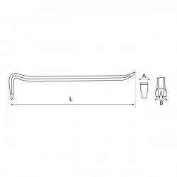 Bahco Pied de biche antidéflagrant en aluminium bronze 460 mm NS602-460 Bahco Kobleo Bahco Pied de biche antidéflagrant en aluminium bronze 460 mm NS602-460 Bahco Kobleo