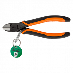 Bahco Pince coupante diagonale gainée ERGO™ 180 mm avec anneau sécurité TAH2 Bahco Kobleo