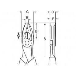 Bahco Pince universelle ERGO™ 180 mm avec anneau de sécurité TAH2628G-180 Bahco Kobleo