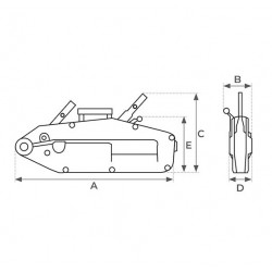 Stockman Treuil à câble sans fin capacité 3200 kg câble Diam 16 mm GP32 Stockman Kobleo
