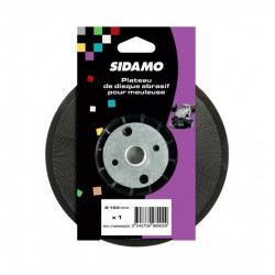 Sidamo Plateau Support D.180xm14 Avec Ecrou Pour Meuleuse Kobleo