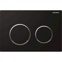 Geberit Plaque de commande noir / chromé brillant OMEGA20 115.085.KM.1 Geberit Kobleo