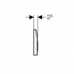 Geberit Plaque de déclenchement WC DELTA50 115.135.11.1 Geberit Kobleo