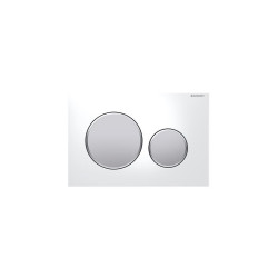 Geberit Plaque de déclenchement 115.882.KL.1 Sigma 20 blanc chromé mat Geberit Kobleo