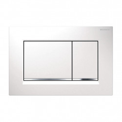 Geberit Plaque de déclenchement WC Sigma30 blanc / chromé brillant 115883KJ1 Geberit Kobleo