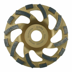 Leman Plateau diamant segments virgules béton granit D125x2223 hauteur 65 mm Kobleo Leman Plateau diamant segments virgules béton granit D125x2223 hauteur 65 mm Kobleo