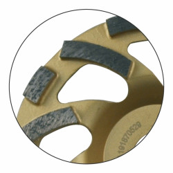 Leman Plateau diamant segments virgules béton granit D185x2223 hauteur 65 mm Kobleo