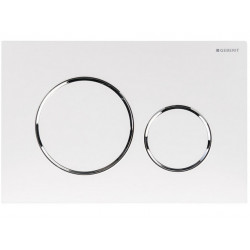 Geberit Plaque de commande Sigma 20 pour Duofix Plus Blanc/chromé brillant/bla Kobleo