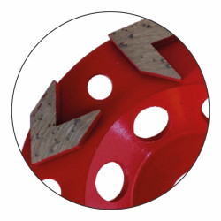 Leman Plateau diamanté speed fléches béton granit D125x2223 mm hauteur 5 mm Kobleo Leman Plateau diamanté speed fléches béton granit D125x2223 mm hauteur 5 mm Kobleo
