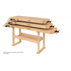 Ramia Etabli de bois Advanced 2000 L200cm hêtre stratifié Ramia Kobleo