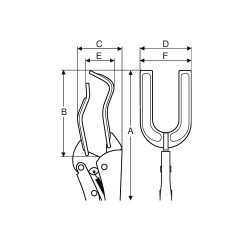 Bahco Pince-étau spéciale pour tubes, 280 mm chromée 2966-280 Bahco Kobleo