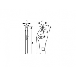 Bahco Pince-étau à crémaillère 235 mm mâchoire courte, 4 positions 2997-250 Bahco Kobleo