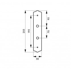 Thirard Plaque de propreté avec bouton de condamnation blanc 400574 Thirard Kobleo