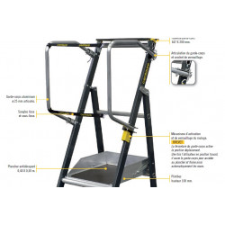Centaure Plate-Forme de Travail (accès rayon) 1 marche STEPPER Kobleo