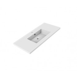 Allibert Plan de toilette simple vasque céramique 805 x 35 x 462 cm Blanc brill Kobleo