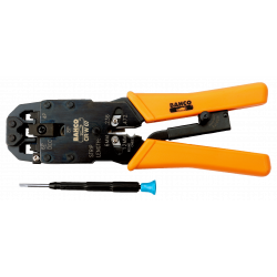 Bahco Pince à sertir 205 mm avec cliquet pour connecteurs Western CR W 07 Bahco Kobleo