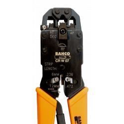 Bahco Pince à sertir 205 mm avec cliquet pour connecteurs Western CR W 07 Bahco Kobleo