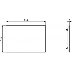 Ideal standard Plaque d’inspection pour commande déportée Chromé mat Septa Pro R0137J Kobleo Ideal standard Plaque d’inspection pour commande déportée Chromé mat Septa Pro R0137J Kobleo